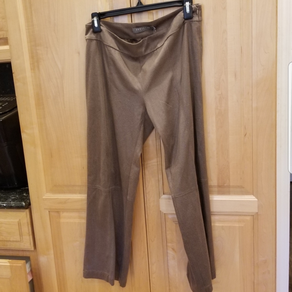 209 WST 38 Suede Pants Mocha SZ 4 NWT